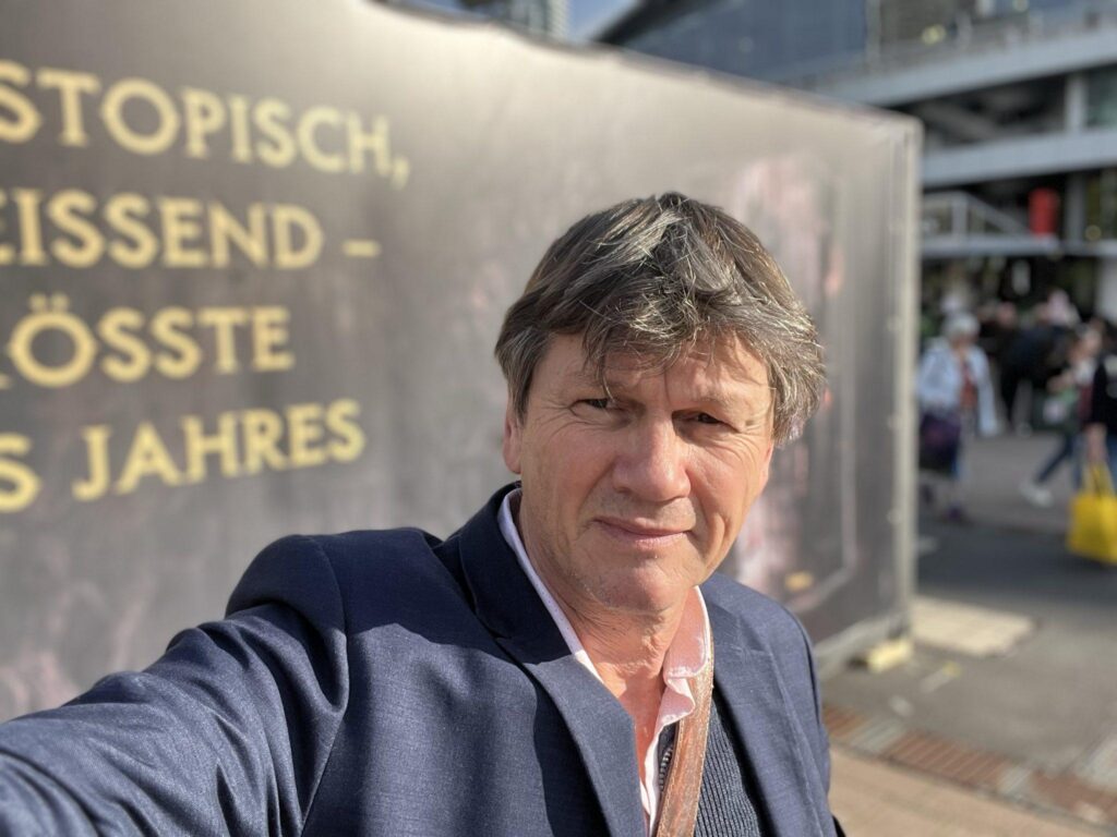 Foto von Frank Forster, Autor, auf der Frankfurter Buchmesse